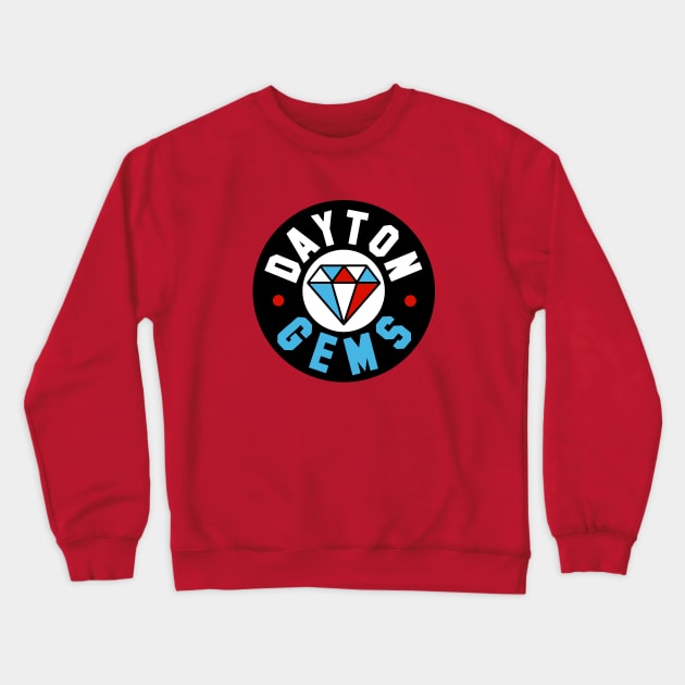 Defunct Dayton Gems Hockey 2009 Crewneck Sweatshirt by LocalZonly